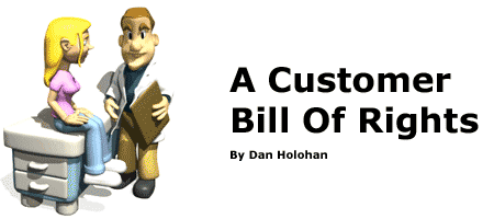 A Customer Bill Of Rights